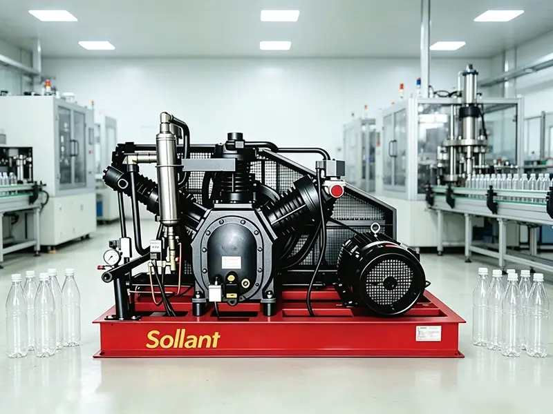 Sollant High Pressure Piston Air Compressor – PET Bottle Blowing