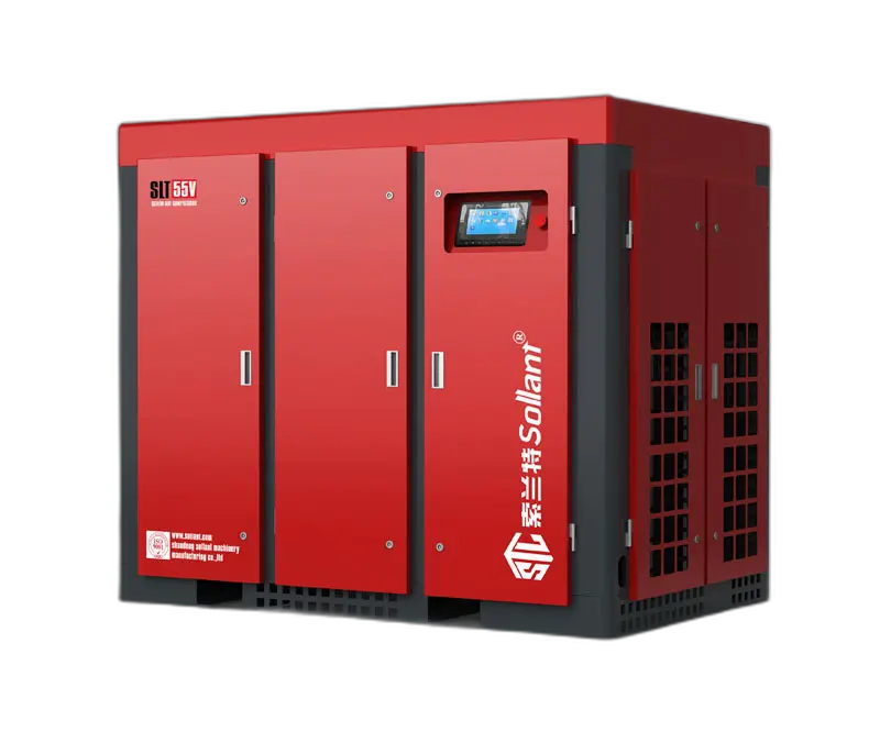 55 kw oil flooded rotary screw compressor