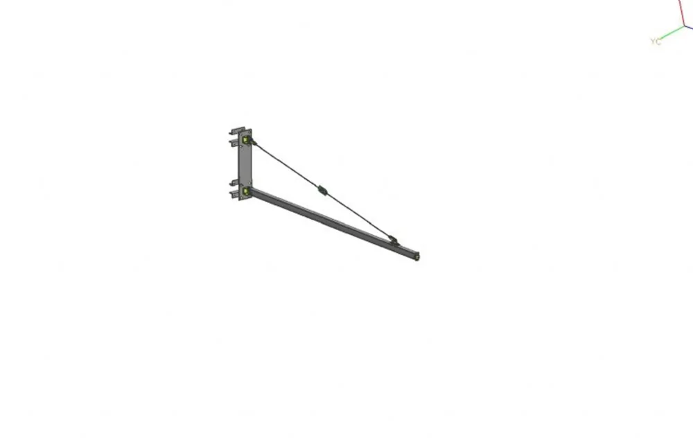 Wall Mounted ZRA1 (Light) Jib Cranes - 220°